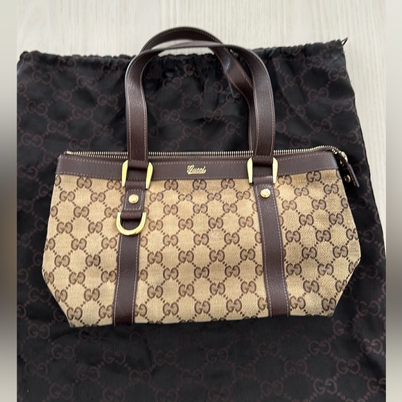 Gucci Handbag GG Canvas 141471 Brown Beige Champagne Women's - Picture 5 of 15